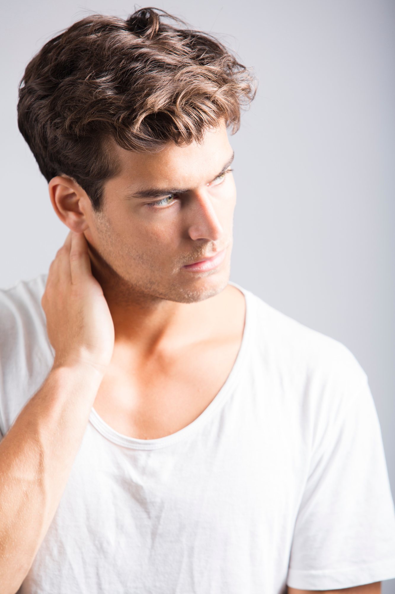 A man with thick, healthy hair